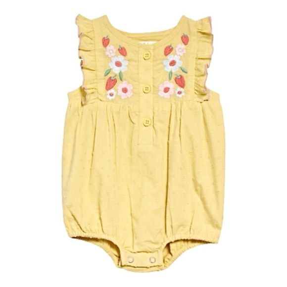 Mini Boden Embroidered Bubble Romper - Picture 1 of 7